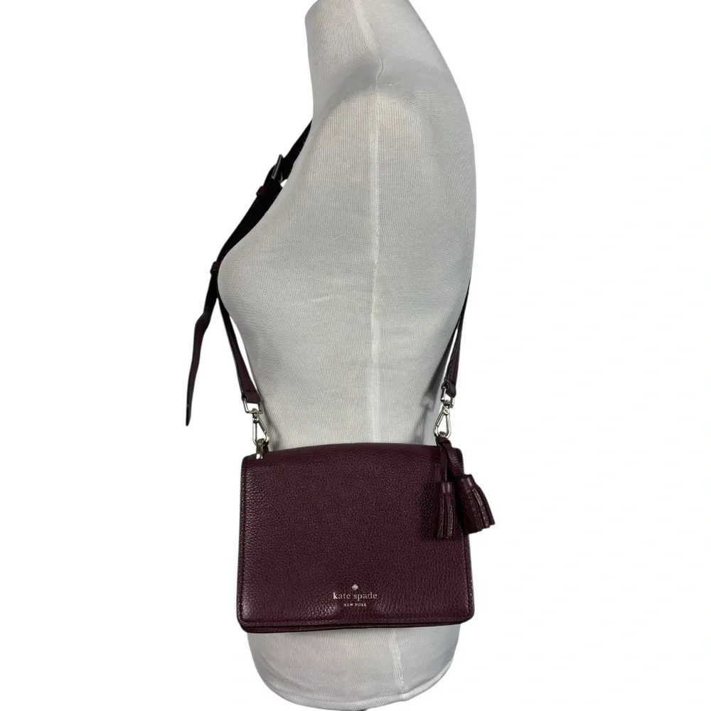 Kate Spade Hayes Flap Crossbody Bag Indigo Purple